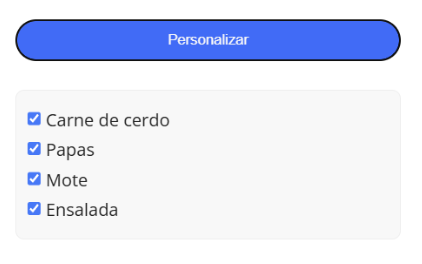 Flujo de selección y carrito
